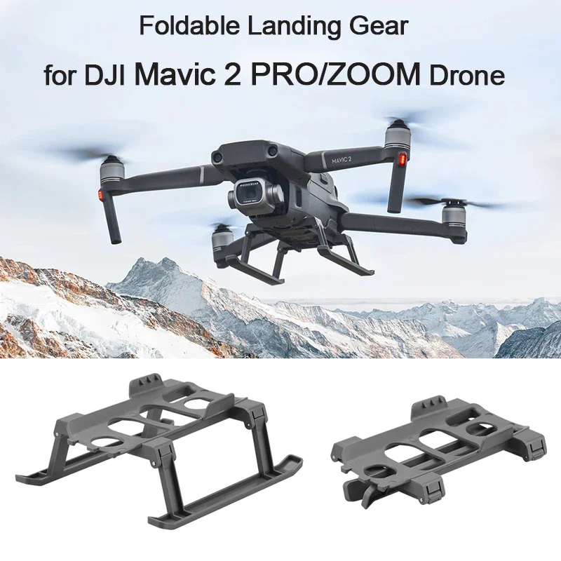 Foldable Landing Gear for DJI Mavic 2 PRO/Mavic 2 ZOOM Drone Expansion Landing Gear Heighten Leg Stand Landing Kit Accessories