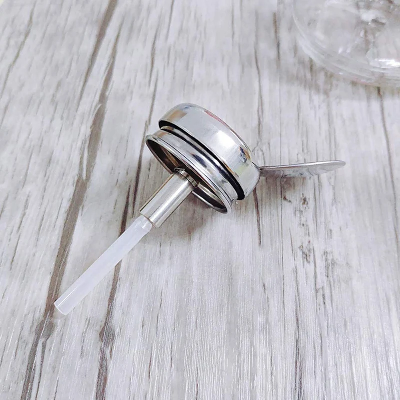 2025-3X Empty Nail Polish Makeup Remover Pump Dispenser Glass Push Down Press Bottle