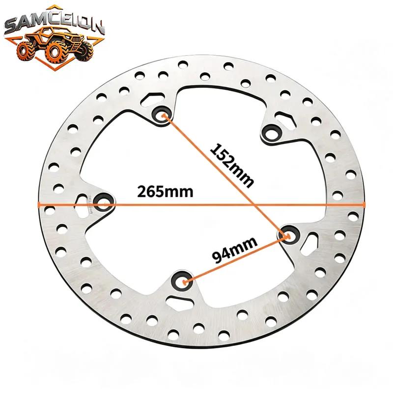 Motorcycle Rear Brake Disc for BMW R1200RS/RT/R R1200GS ADV/LC 2013-2019(265MM),High Quality Moto Brake Disc P/N:68B407G9
