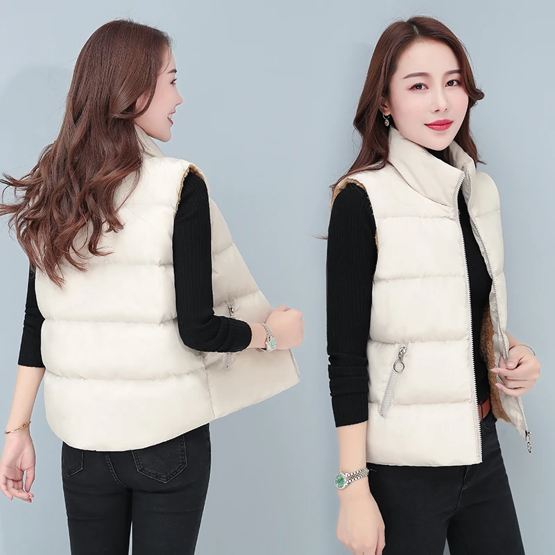 Manteau polyvalent en peluche pour femme, col montant, manchette courte mince, glaçure épaissie, chaud, mode coréenne féminine, tendance, automne, hiver, nouveau, 2023