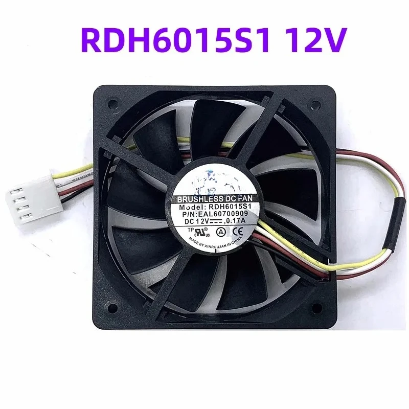 

RDH6015S1 12 В 0,17 А 4300 об/мин сверхтихий оригинальный источник питания материнская плата 4-проводной ШИМ-контроль температуры вентилятор корпуса процессора