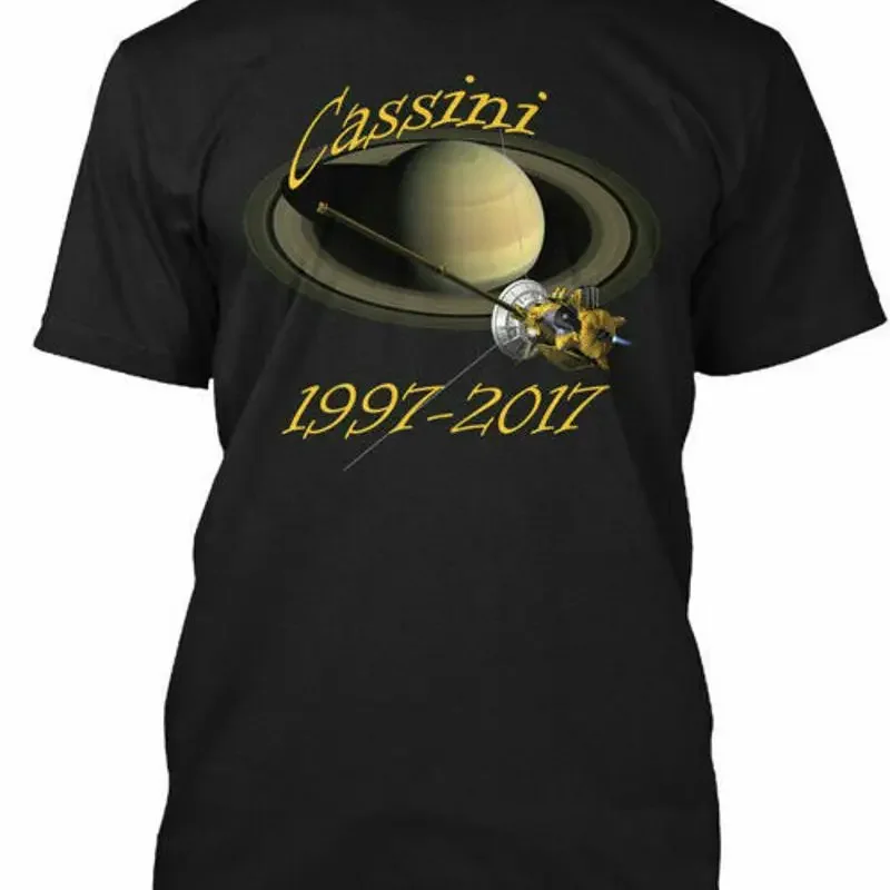 Commemorative Cassini Probe Saturn 1997 Cotton T Shirt Made in USA S to 5XL