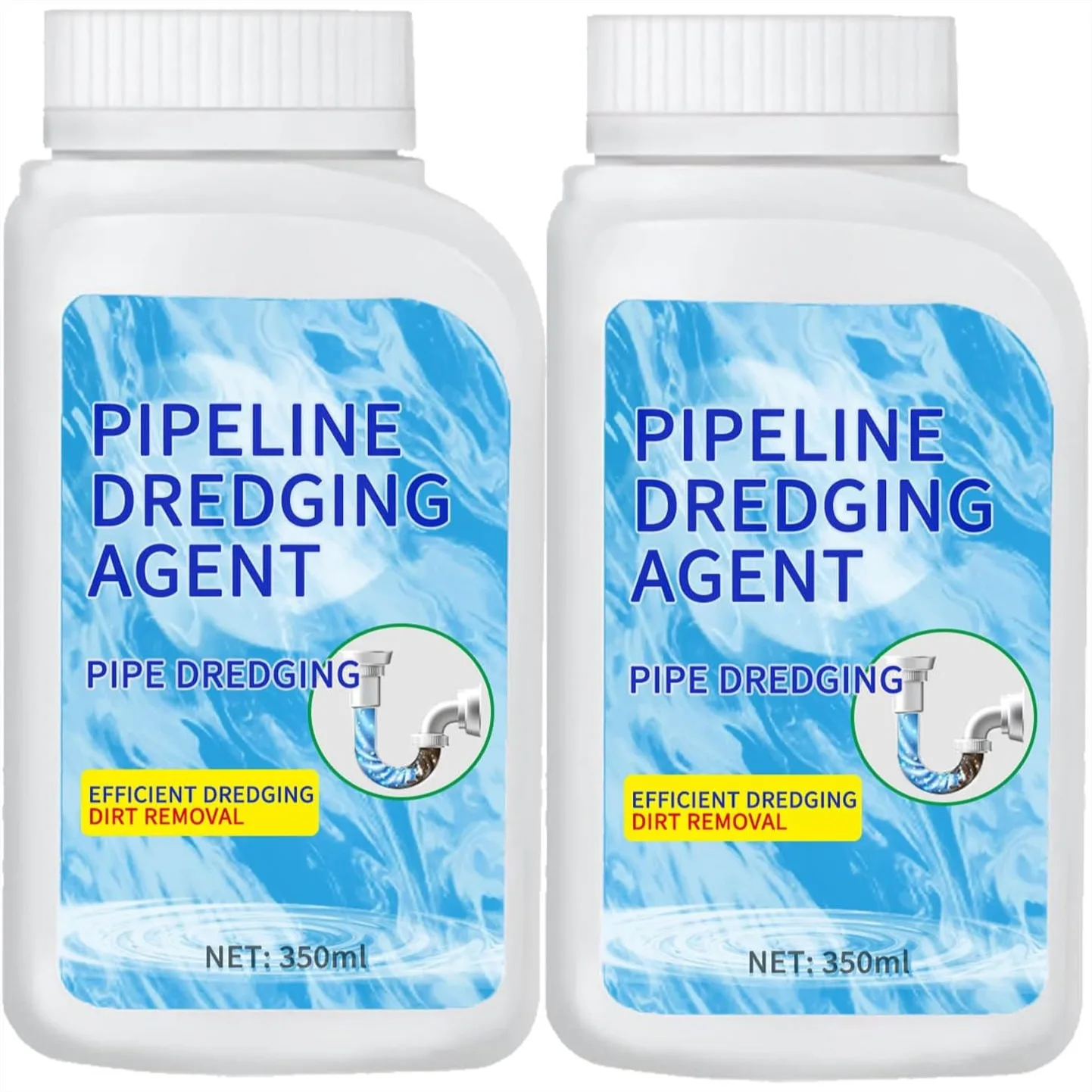 

Powerful Pipe Dredging Agent for Sink and Drain Clog Remover, Unclogging Powder for Kitchen Toilet