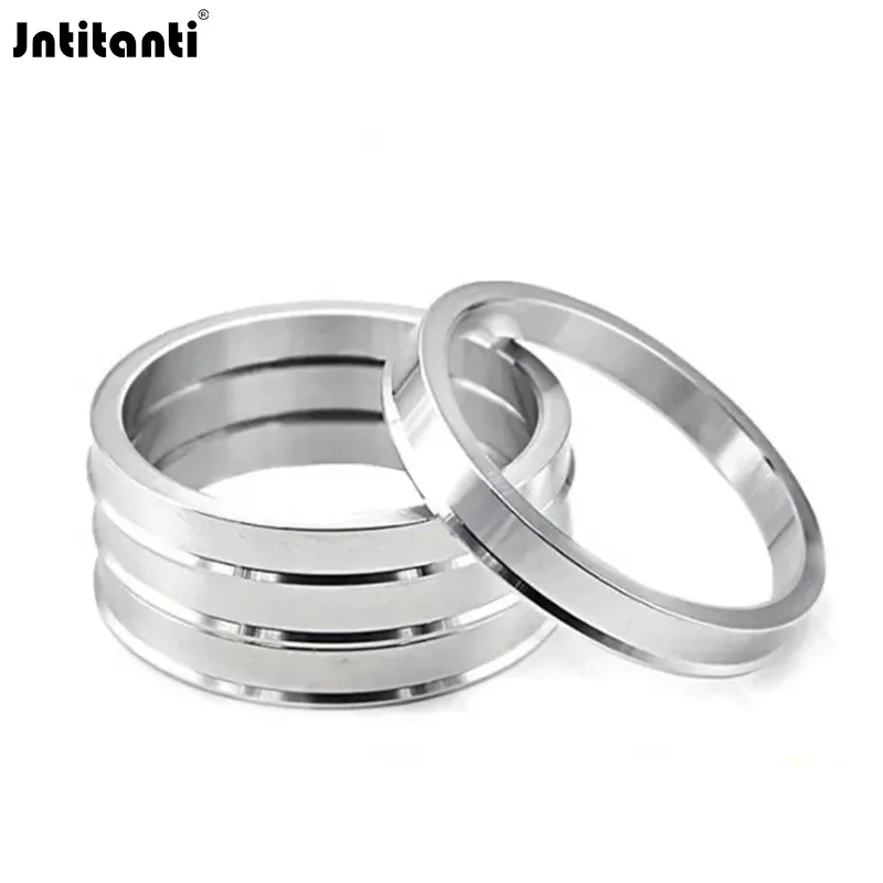 Jntitanti high Quality Gr.2 titanium Hub Centric Rings 4pcs Gr.2 titanium Wheel Spacer Center Rim Ring