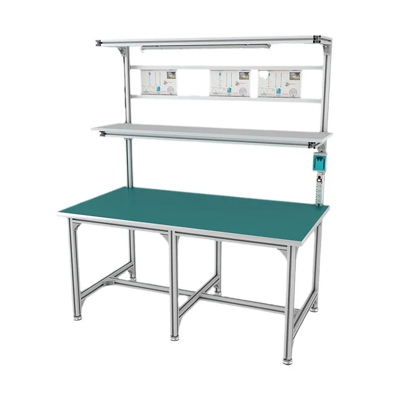 LH aluminum alloy workbench workshop production line packing table operation table