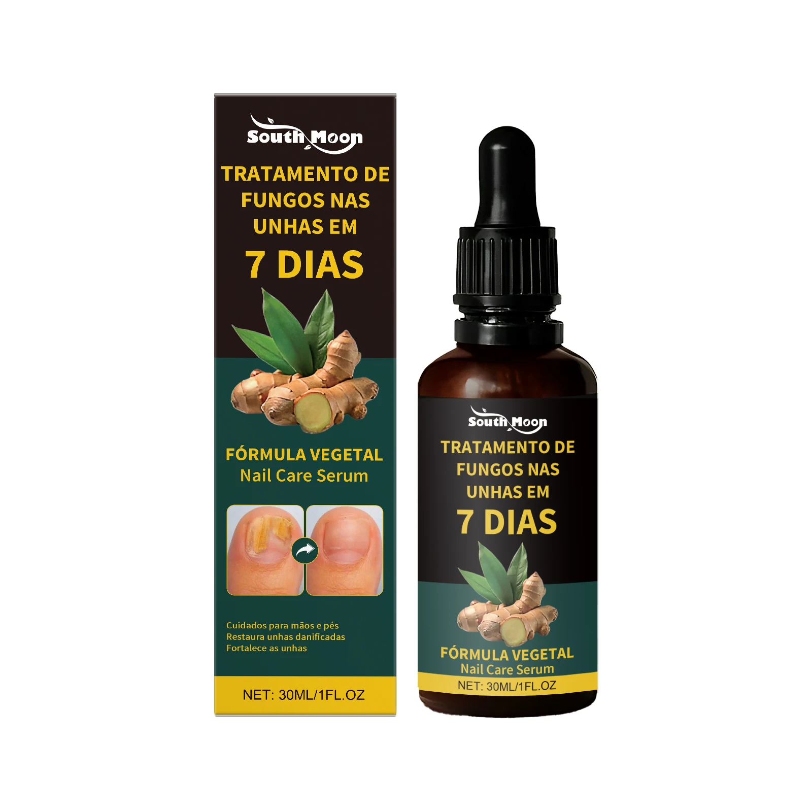 Fungal Nail Repair Serum – Improves Ingrown Nails and Nail Fungus, Restores Discolored and Damaged Nails, Foot and Hand Nail