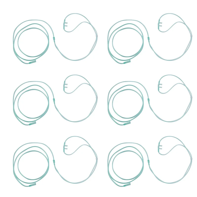A71Z 24Pcs Oxygen Cannulas 2 Meters Nasal Cannula Soft Nasal Oxygen Tubing O2 Cannula For Adults