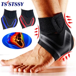 1PC Adjustable Compression Ankle Sleeve Elastic Ankle Brace Guard Foot Anti-Sprain Support Heel Protective Strap Sports Fitness