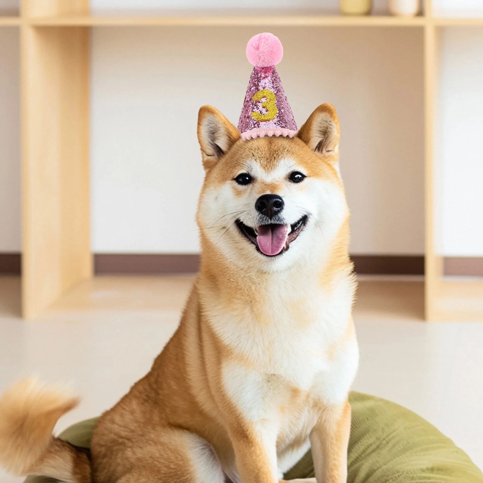 

1 Set Decoration: Dog Cat Hat Set Colorful Cone Caps Bowtie Crown For Small Dogs Cats Puppy Kitten Pet Party Supplies, Party Pet