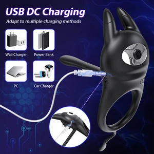 Cincin Penis Bergetar untuk Pria Menunda Ejakulasi Cincin Ayam Pemijat Penis Pria Mainan Seks Stimulasi G Spot Klitoris untuk Pasangan 8 penjualan terbaik orgasme pria - №