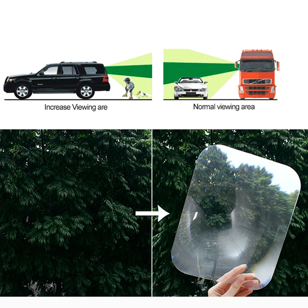 

Transparent Fresnel Lens Wide Angle Car Stickers Car Reversing Sticker Universal Automobile parking sticker