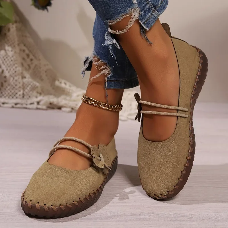 2024 marca sapatos femininos deslizamento-em apartamentos femininos moda impressão casual sapatos planos venda quente plus size dedo do pé redondo plana salto baixo