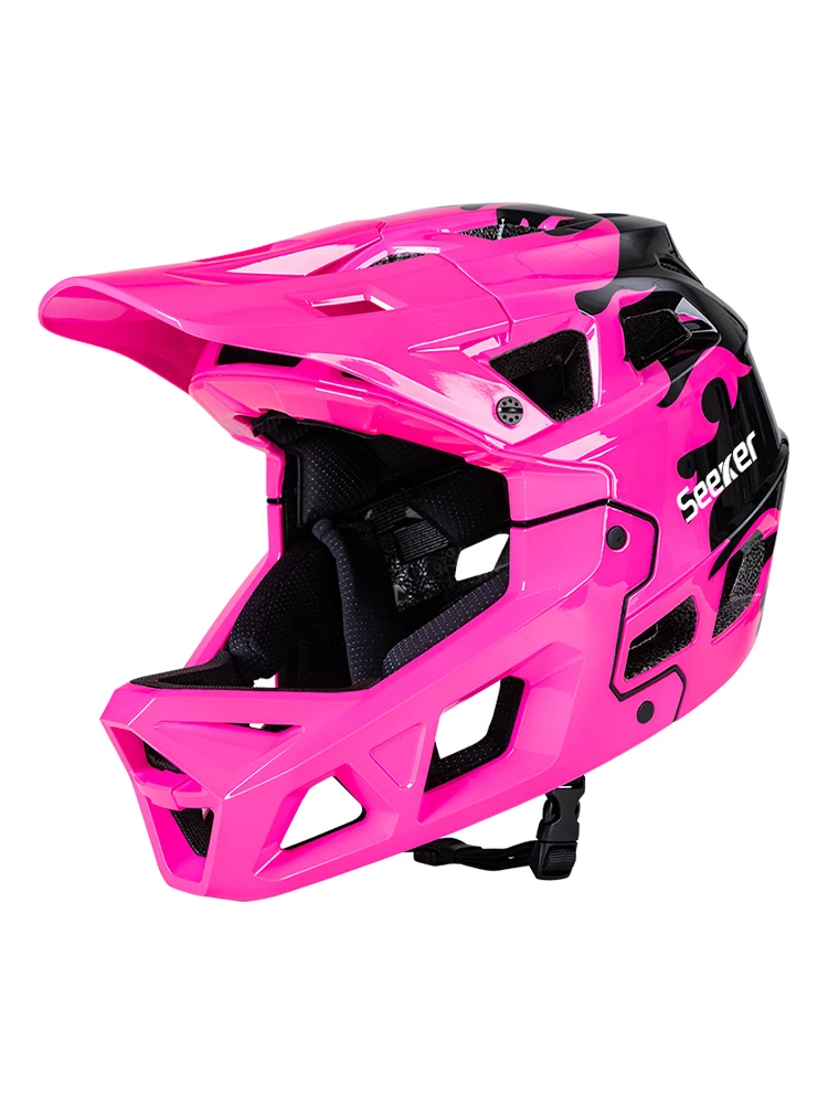 AliExpress NONE UMUSEEKER Bicycle Off-Road Full-Face Helmet with Ventilation and Breathable Design Mountain Bike Riding Downhill Protective Helm