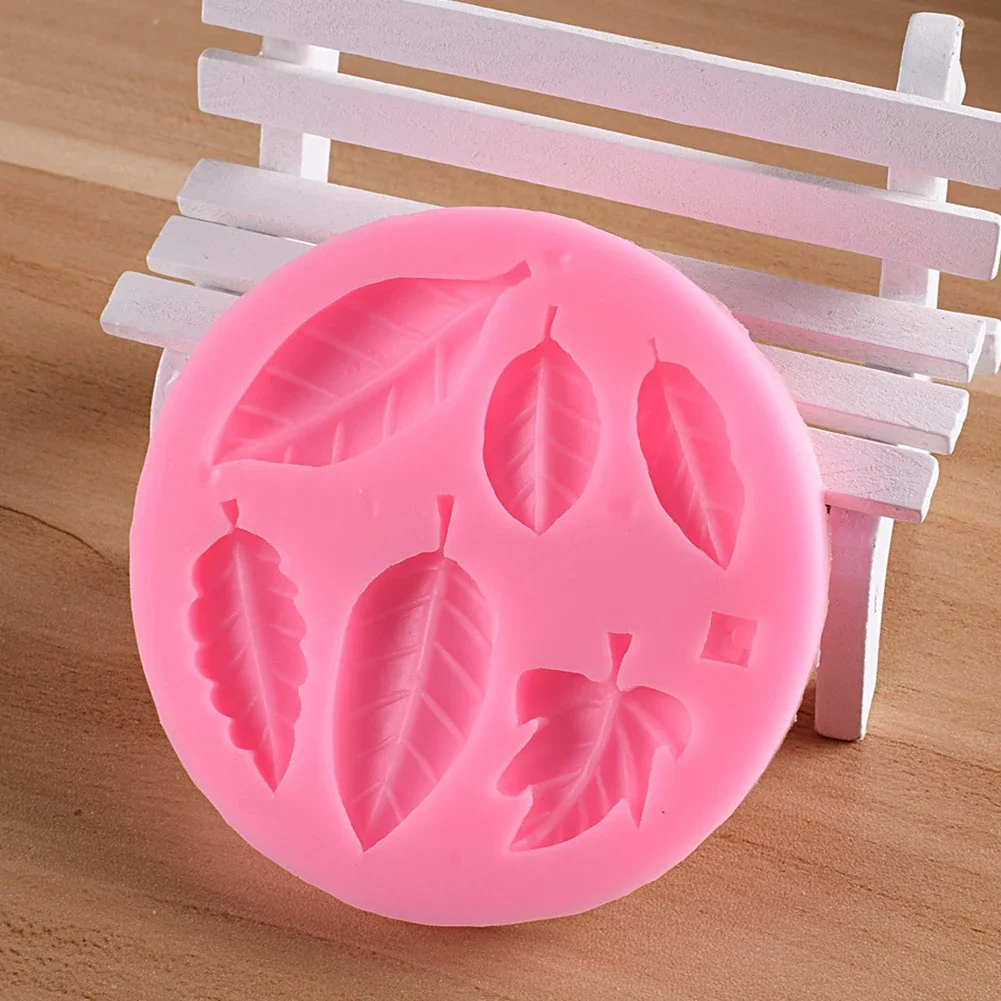 Silicone Molds For Cake Decoration Tools DIY Chocolate Leaf Maple Leaf Resin Molds For Fondant Kitchen Baking Supplies