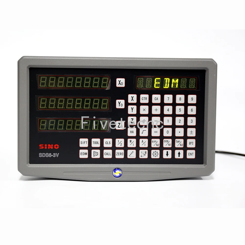 Imagem -03 - Axis Digital Readout Metal Invólucro Dro Kit Torno Escala Linear Codificadores Moedor Millilling Ka500 Ka300 Pcs Sino-sds63v