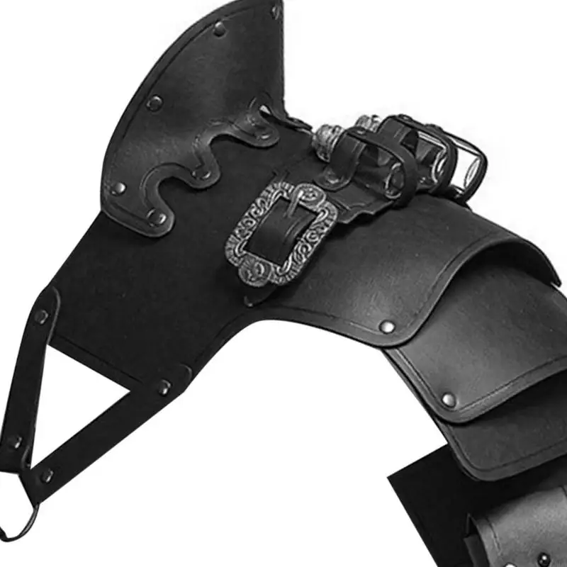 Single Pauldron Shoulder Armour Shoulder Cover Warriour Knights Cosplay Costume 6XDA