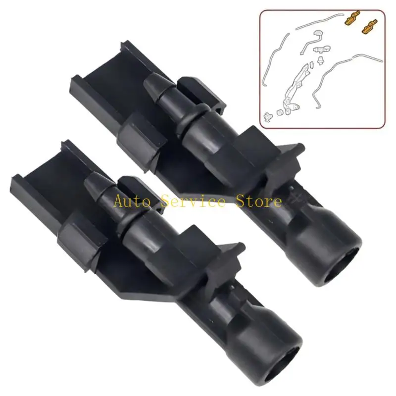 462A Double Jet Windshield Washer Nozzles 76810-TP6-A01 360 Degree Adjustable Sprays Vehicle Accessories for XRV