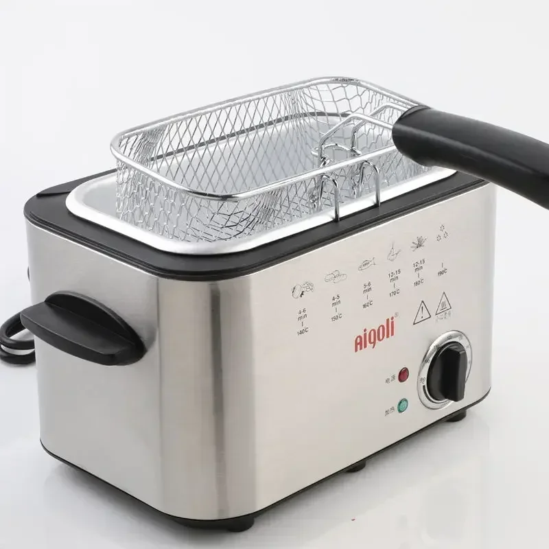 Upgraded style small electric fryer household fuel-efficient commercial multi-function electric fryer fryer electric heating pot