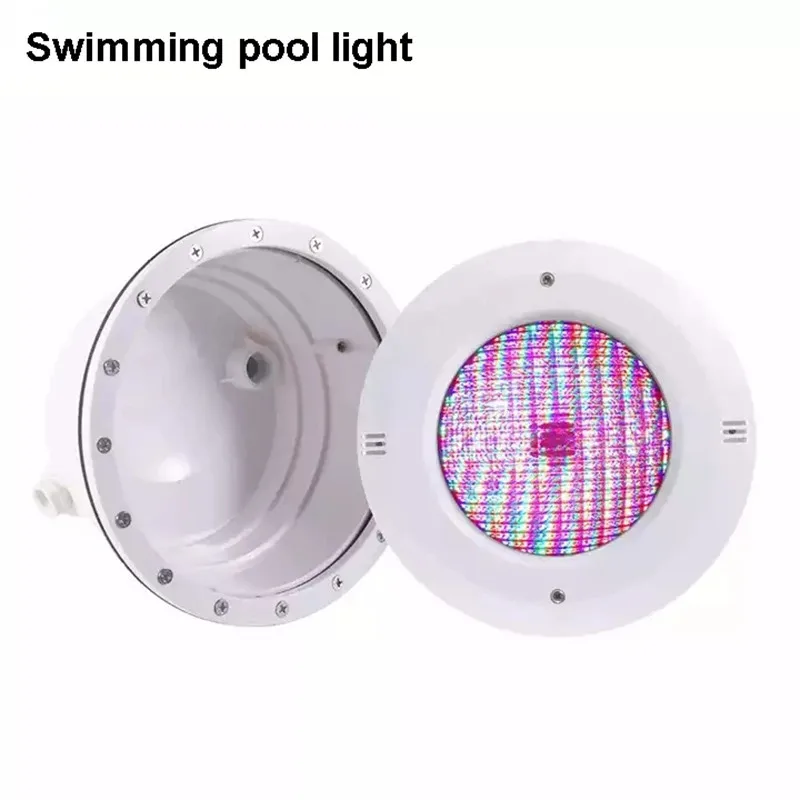 RGB LED Swimming Pool Light Underwater Lamp IP68 Waterproof ABS Embedded Par56 Niche Pool Lighting