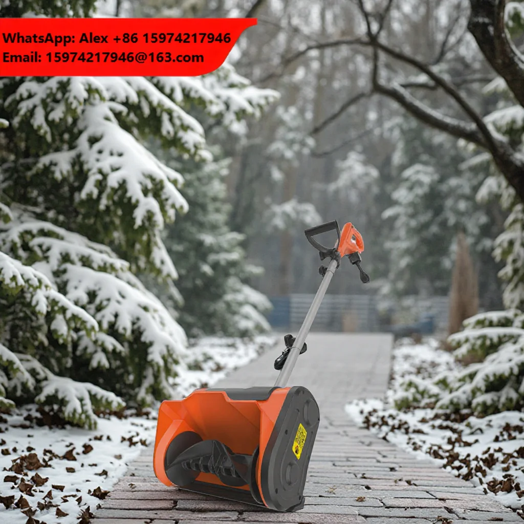 Electric Foldable Snow Shovel 220V Hand-Push Snow Blower Small Electric Snow Removal Equipment