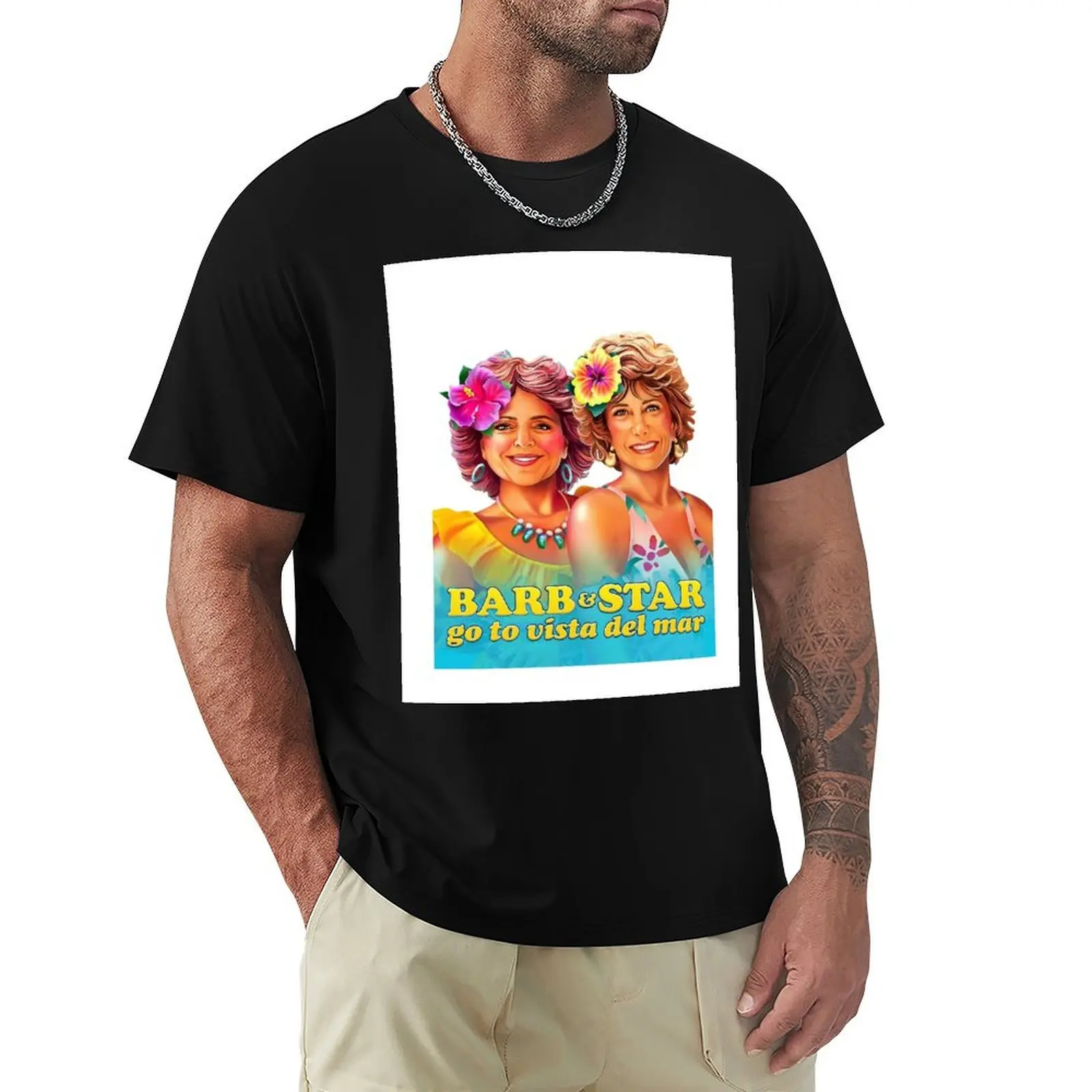 BARB and STAR go to visita del mar on the beach New T-Shirt No Iron Casual Short Sleeve Top