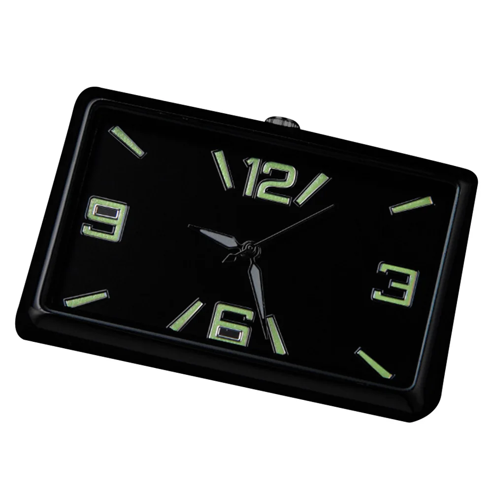 Convenient Size Car Interior Car Accessories Clock Compact Size Double-sided Tape Long Battery Life Shockproof