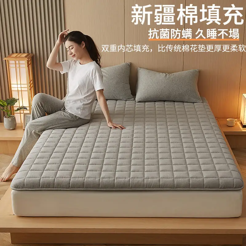 Four Seasons flower bed mattress soft cushion household tatami floor mat single student dormitory mat quilt winter