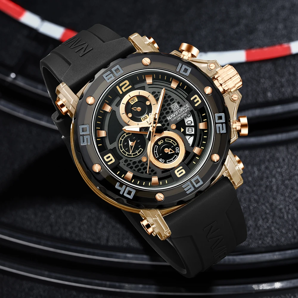 New NAVIFORCE 2025 Luxury Military Men Watch Chronograph Quartz Luminous Man Wristwatch Sports Waterproof Watches Men Reloj - Image 5