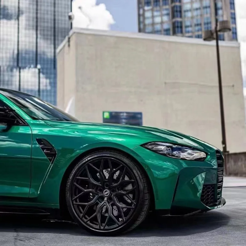 

Super Glossy Liquid Metallic Isle of Man Green Vinyl Wrap Film Car Wrapping Roll Foil Adhesive Air Release Channel