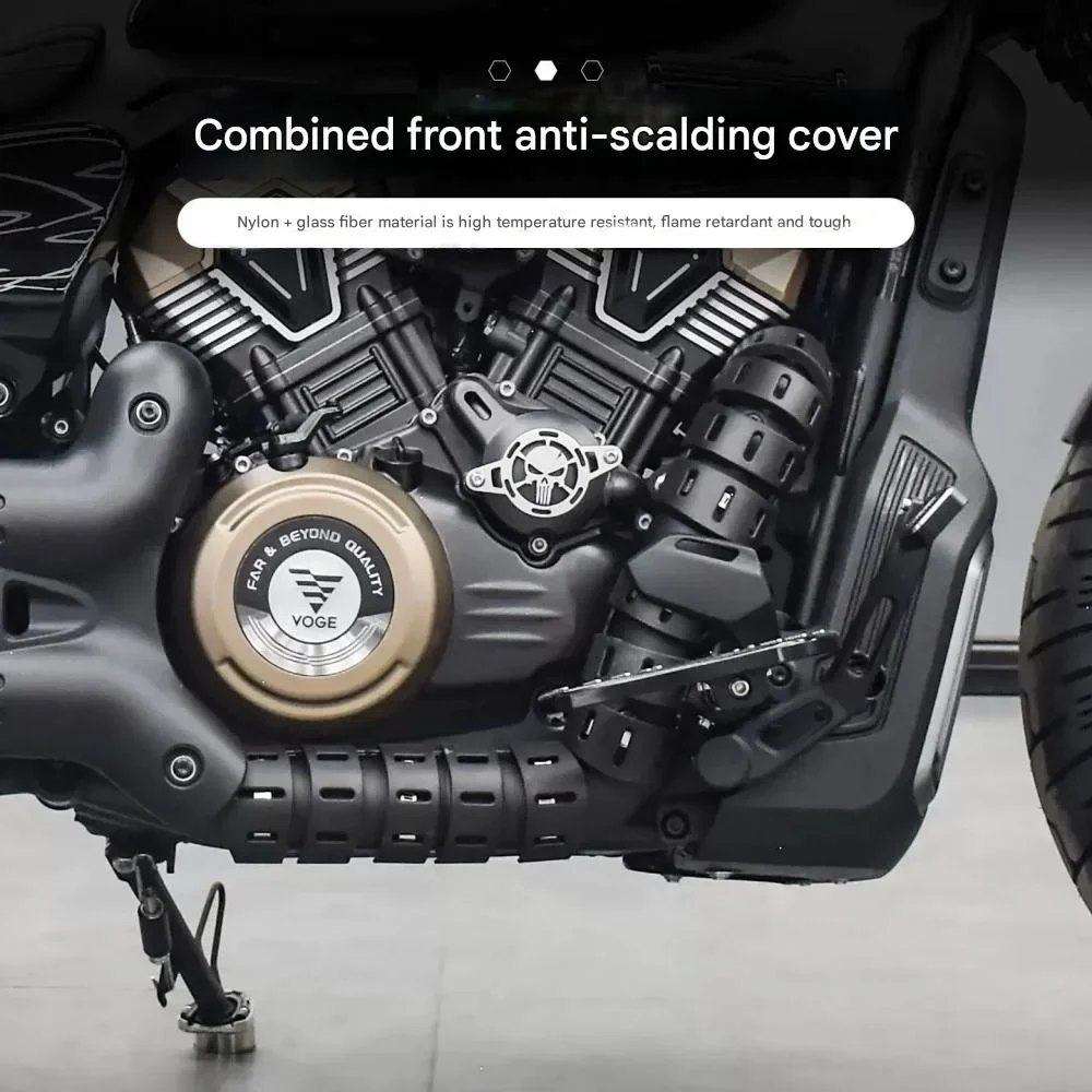 Motorcycle Stainless Steel Exhaust Anti Scalding Heat Insulation Protective Cover For VOGE CU625