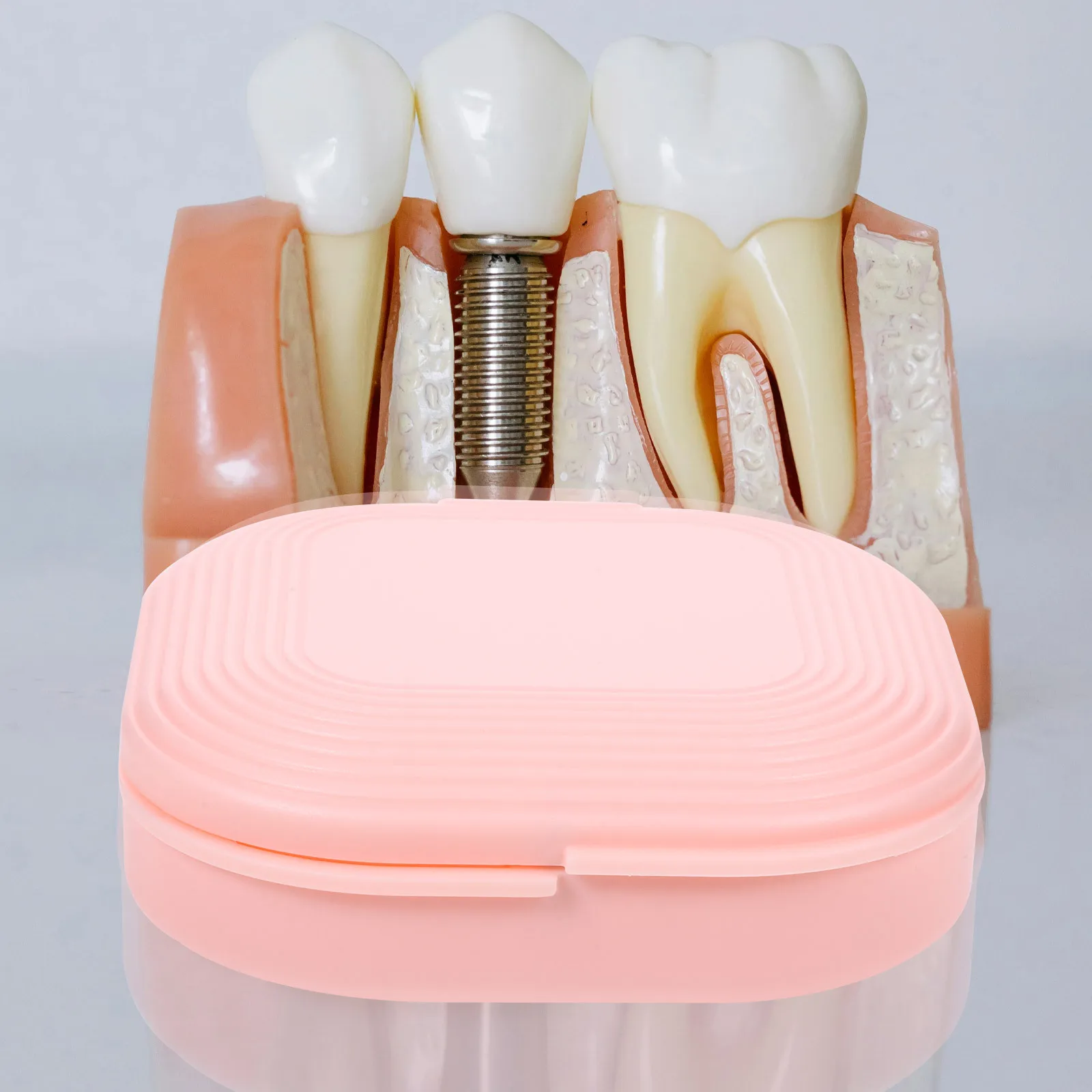 

Портативный чехол для зубных протезов, карманный фиксатор, стильное зеркало, небольшой контейнер для хранения, прочный многофункциональный дорожный чехол