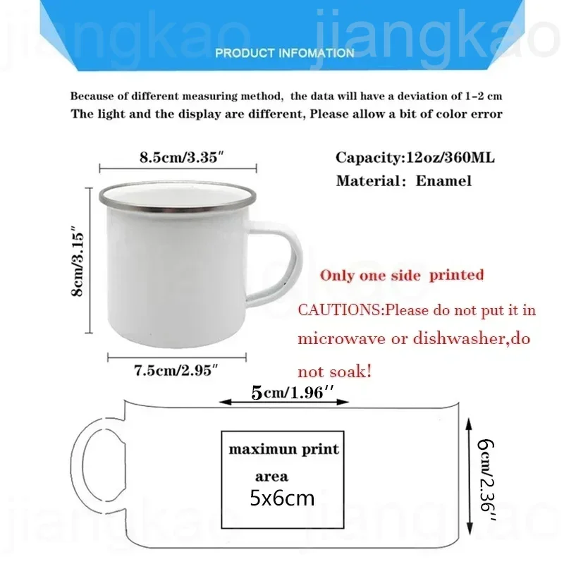 Thank You Grandma for All These Magical Moments Print Enamel Mug Outdoor Cup Drink Coffee Cups Holiday Birthday Gift for Grandma