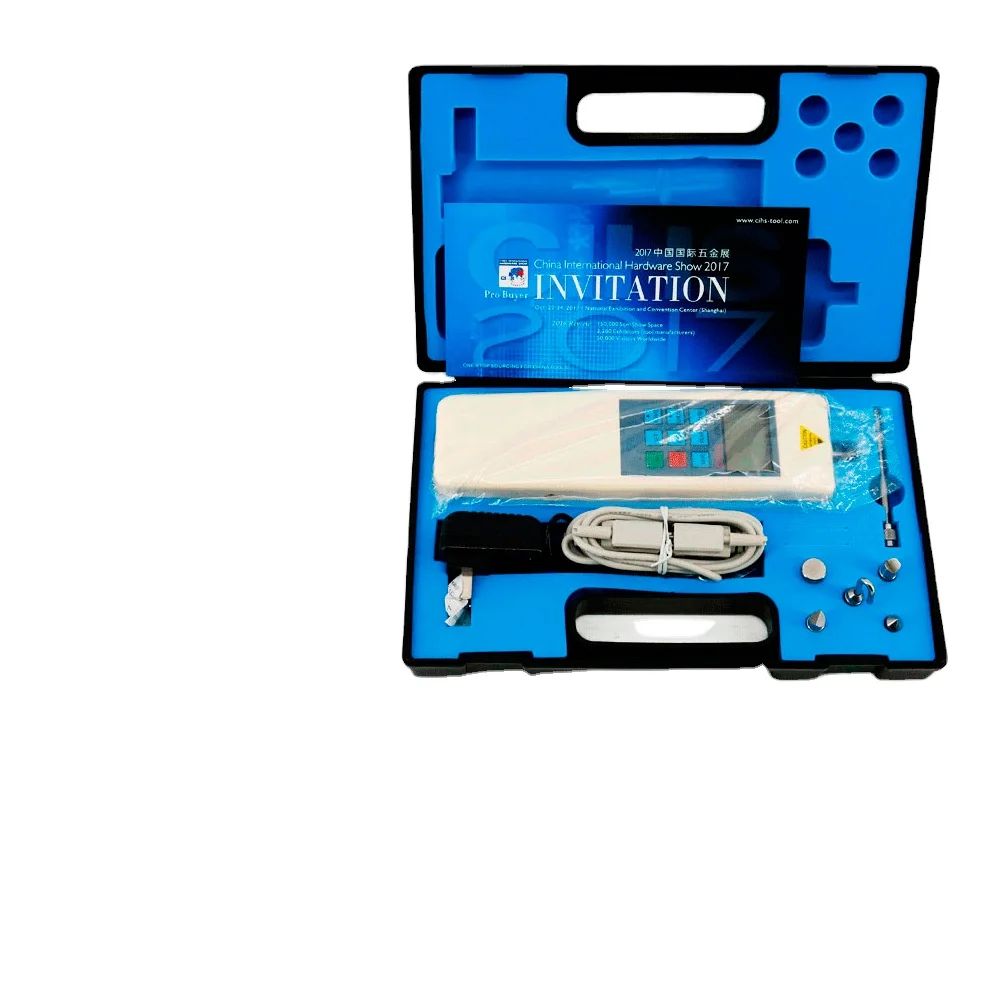 Medidor de força portátil digital HF-500/medidor de tração e impulso/dinamômetro (2-500N)