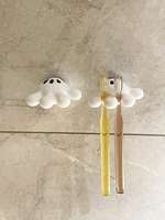 2 Baby toothbrush holder cartoon palm cute bathroom towel suction cup multi-function hook traceless hook data cable winder