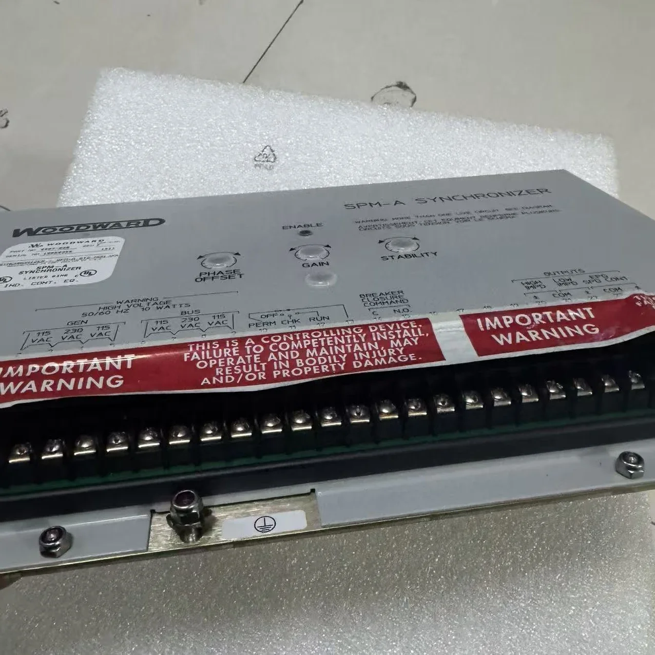 WOODWARD 9907-028 SPM-A SYNCHRONIZER