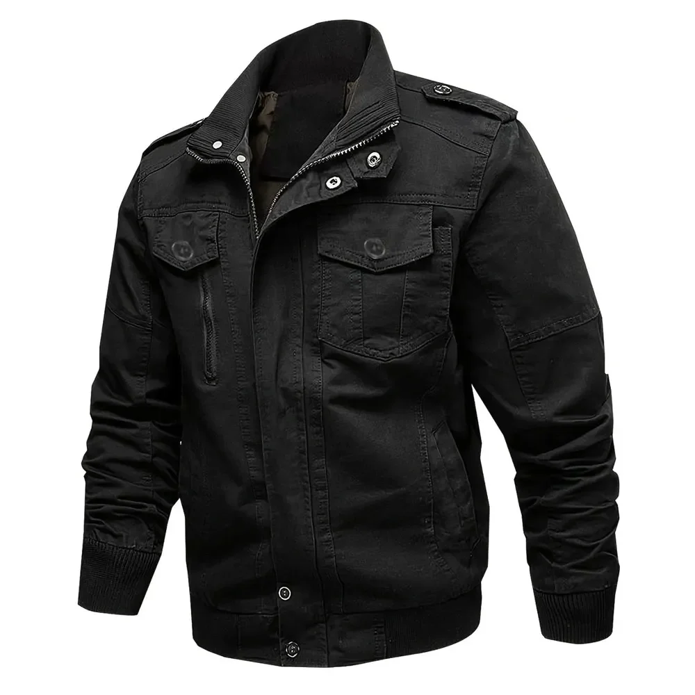 

Men's Lightweight Jacket Casual Spring Outdoor Jacket Cotton Daily Wear Jacket Outerwear Black Army Green For Men's Clothing