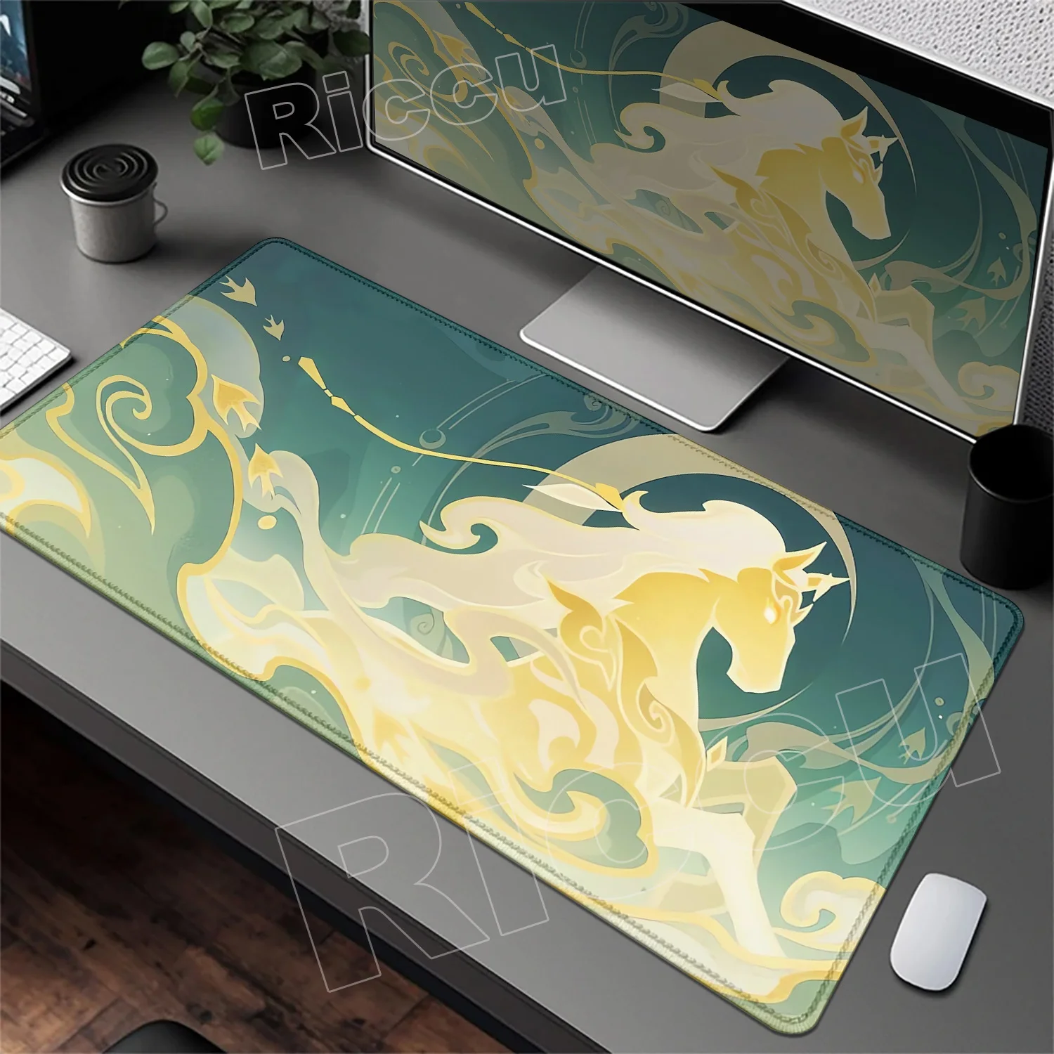 

Genshin Impact Nordkalai Character Pattern Gaming Mouse Pad Zibai Columbina Nefer Computer Accessories Large Desk Mats Lock Edge
