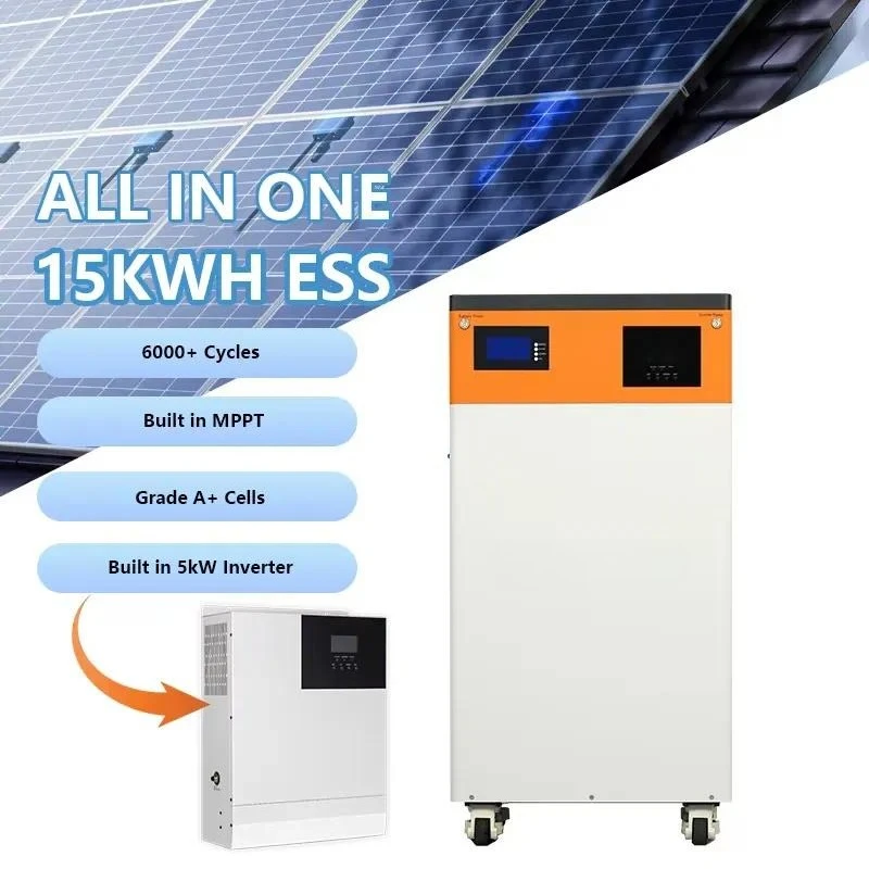 51.2V 314Ah 16kWh All-in-One Solar Energy Storage System with Built-in 5KW 10KW Single Phase Inverter for Home Use