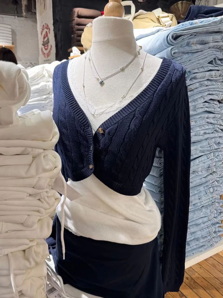 Thumbnail 2 - #14 Trending Womens Cropped Knit Sweaters Right Now