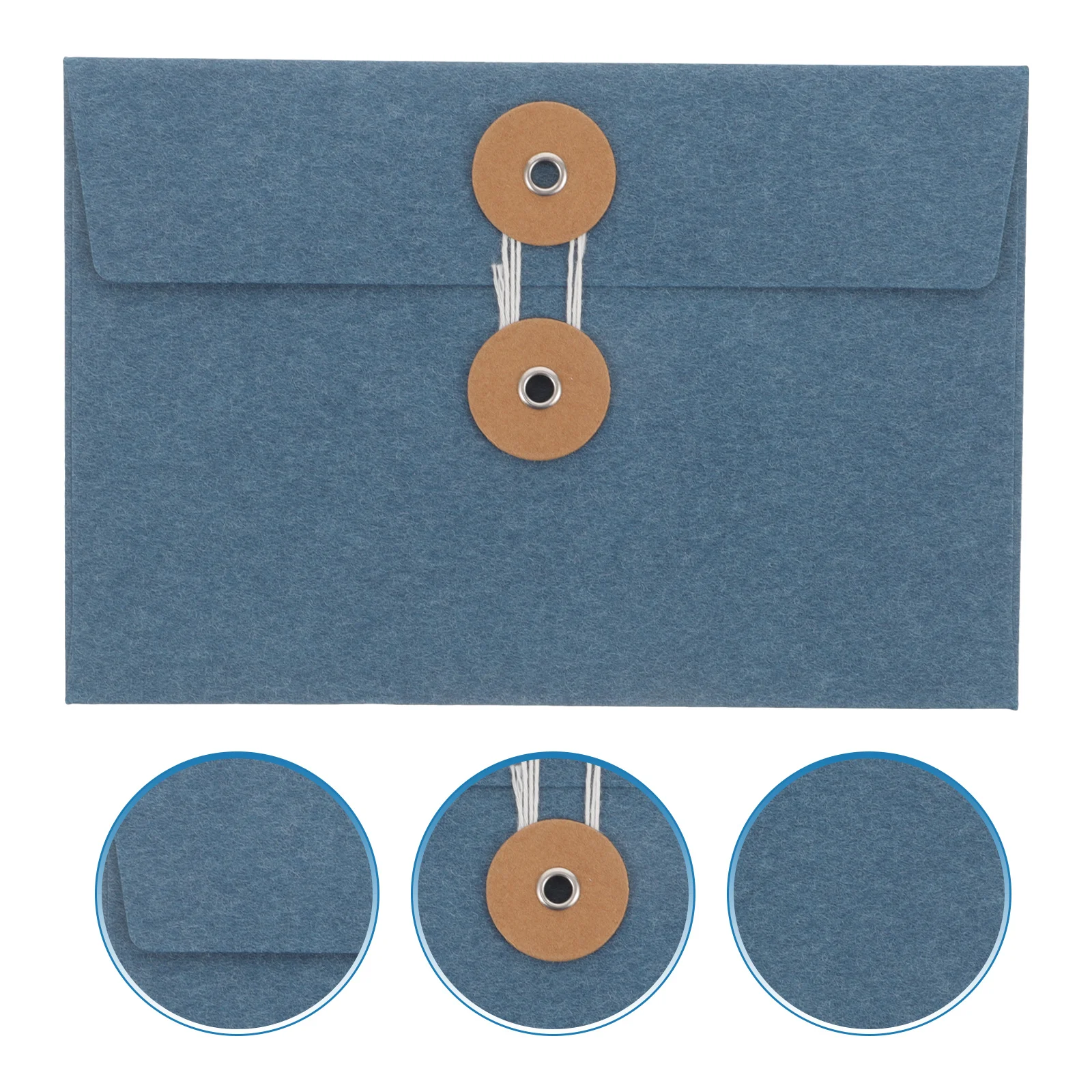 

10Pcs Reusable Kraft Paper Envelope Bags with Drawstring Closure for Filing Stationery Card Storage Eco-Friendly Office School