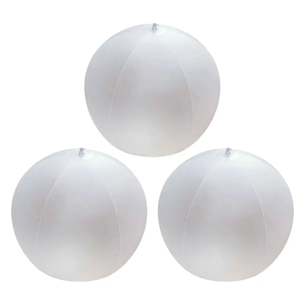 

3Pcs PVC Inflatable Beach Balls Unique Frosted Design Pool Party Wedding Decorations Beach Ball Summer Favors Inflatable Ball