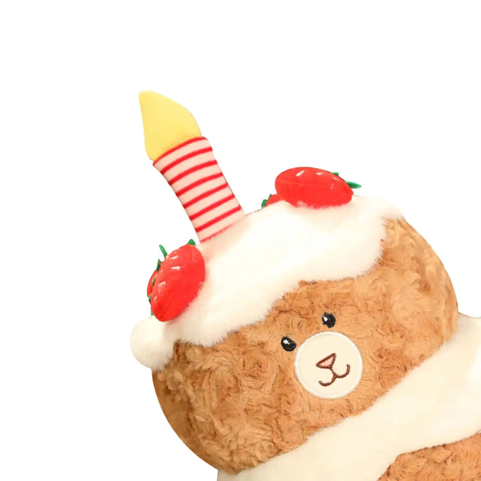 Birthday Cake Bear Doll Plush Toys Photo Props Hugging Home Decor Stuffed Toy Stuffed Plush Toy for Bedroom Kids Room Office
