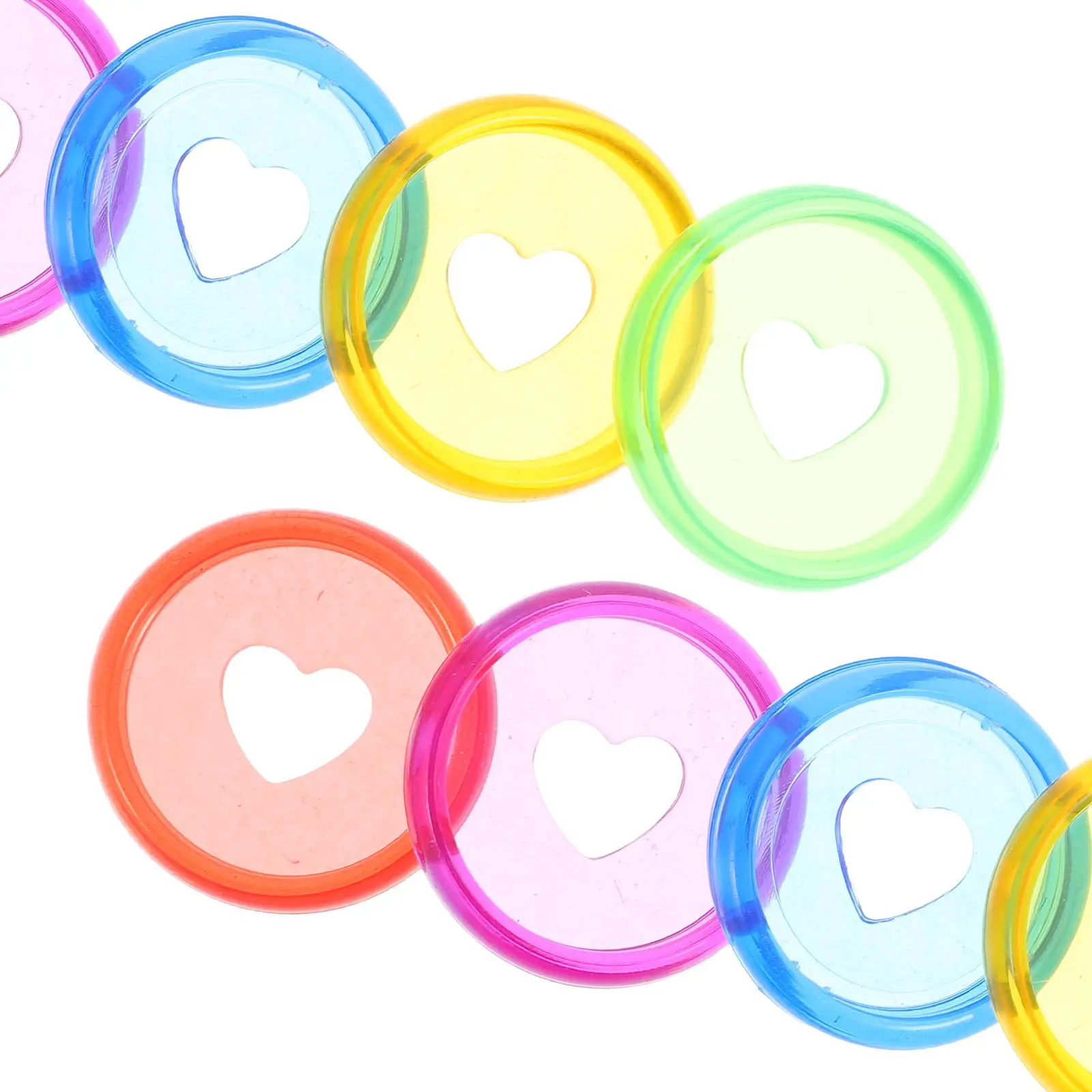 25 Pcs Heart Bind Tools For Notebook Shaped Binder Discs Loose Leaf Notebook Binding Supplies Office Accessories