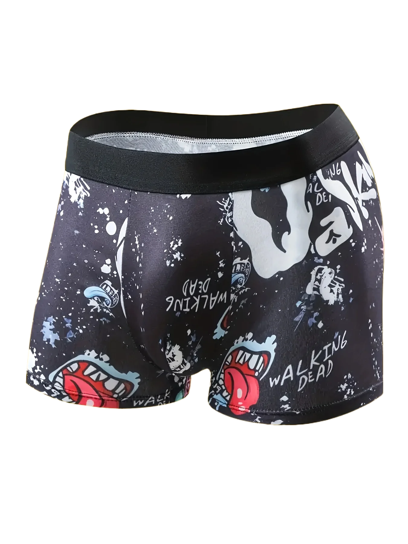 7pcs Random Fashionable Men Underwears, Comfortable, Soft, Fashionable, Printed, Casual and Versatile Men's Boxer Shorts image 2