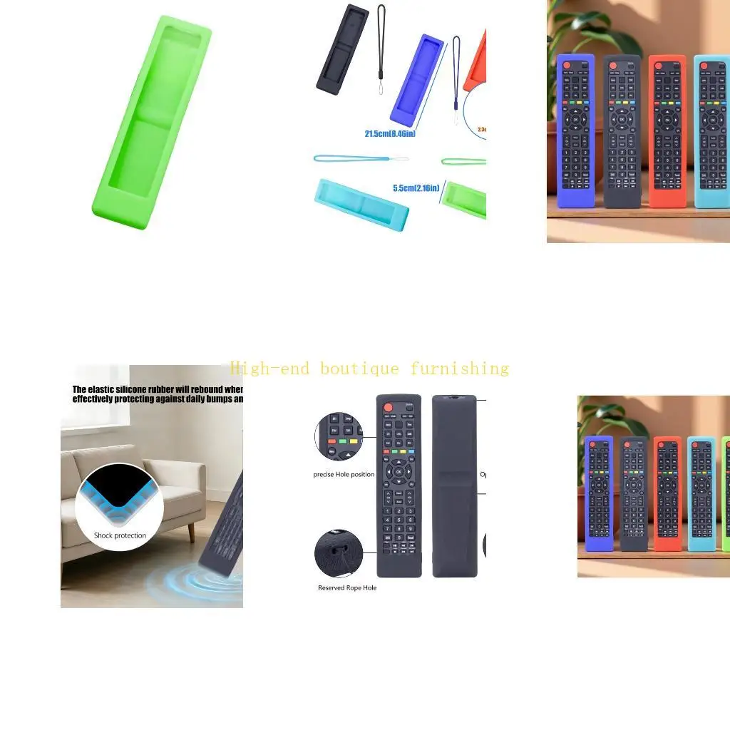 L9NB Stylish Silicone Sleeve Skin For ER22601B Remote Waterproof Scratch Resistant
