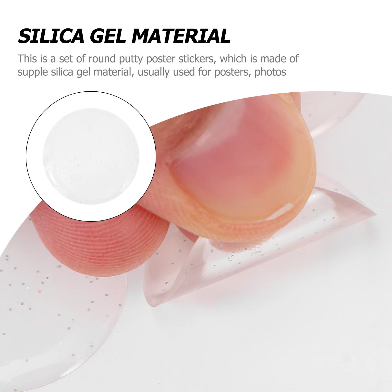 

30pcs Transparent Gel Protector Sound Absorbing Door Stopper Impact Resistant Adhesive Dots Putty for Home