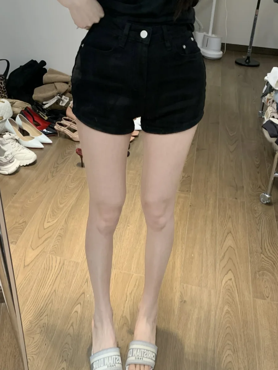 

High Waist Skinny Jeans ort Pants Women's Bla Cotton Stretch Denim Spring Autumn Season Long Leg Proportion Slimming