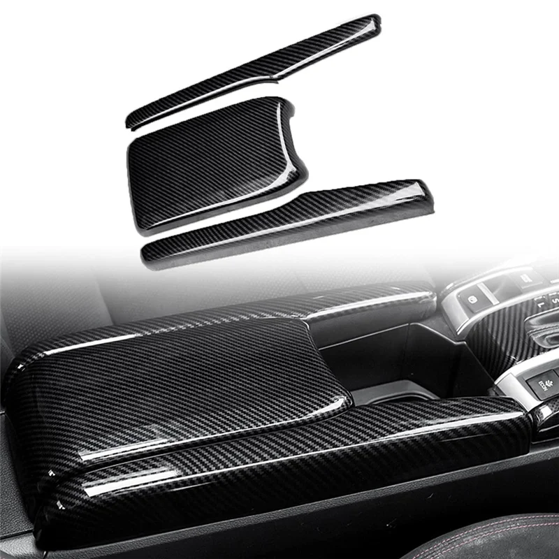 

Efficient Central Armrest Box Cover Interior Panel Cover Protective Decoration Modification For Honda Civic 10Th Gen