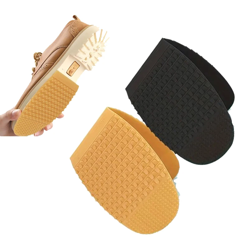 

1Pair Wear-Resistant Non-Slip Rubber Leather Shoe Heels Forefoot Cushion Self-Adhesive Thickened Two-Way Gear Sole Repair Tool