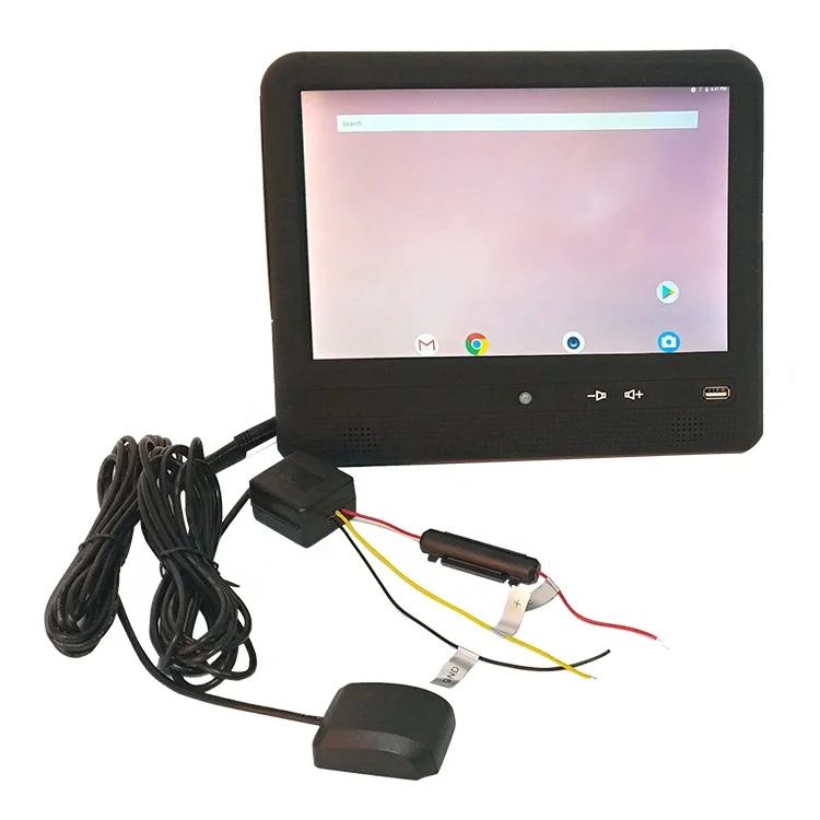 10.1 Inch taxi headrest mounting advertising monitor android tablet pc with wifi 3G 4G